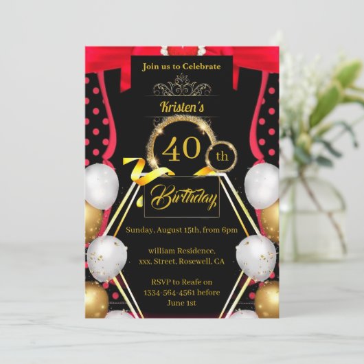 Eenvoudige uitnodiging op zaterdag (Staand voorkant)