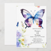 Eenvoudige uitnodiging op zaterdag (Voorkant / Achterkant)