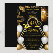 Eenvoudige uitnodiging op zaterdag (Voorkant / Achterkant)