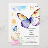 Eenvoudige uitnodiging op zaterdag (Voorkant / Achterkant)