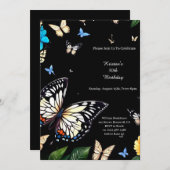 Eenvoudige uitnodiging op zaterdag (Voorkant / Achterkant)