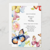 Eenvoudige uitnodiging op zaterdag (Voorkant / Achterkant)