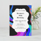 Eenvoudige uitnodiging op zaterdag (Staand voorkant)