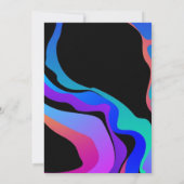 Eenvoudige uitnodiging op zaterdag (Achterkant)