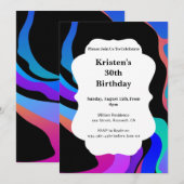 Eenvoudige uitnodiging op zaterdag (Voorkant / Achterkant)