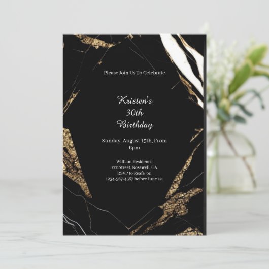 Eenvoudige uitnodiging op zaterdag (Staand voorkant)