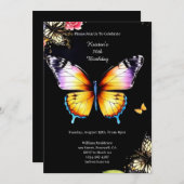 Eenvoudige uitnodiging op zaterdag (Voorkant / Achterkant)