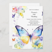 Eenvoudige uitnodiging op zaterdag (Voorkant / Achterkant)