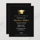 Eenvoudige uitnodiging tot Afstuderen voor budgetb (Voorkant / Achterkant)