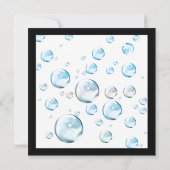 Eenvoudige uitnodiging tot Baby shower (Achterkant)