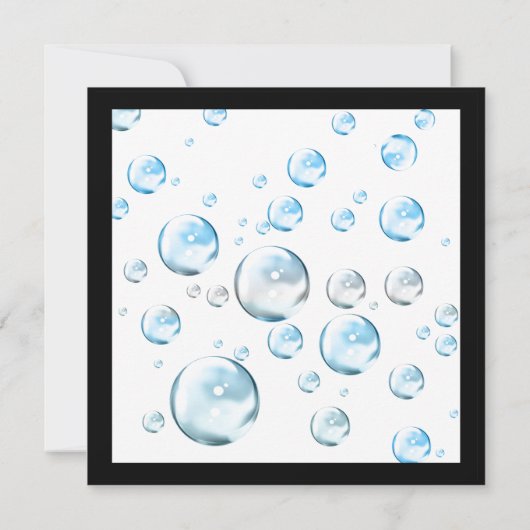 Eenvoudige uitnodiging tot Baby shower (Achterkant)