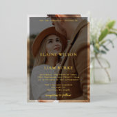 Eenvoudige uitnodiging tot Folie van bekritisatiew (Staand Voorkant)