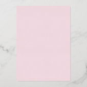 Eenvoudige uitnodiging tot Folie van Monogram brui (Achterkant)