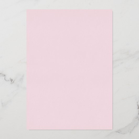 Eenvoudige uitnodiging tot Folie van Monogram brui (Achterkant)