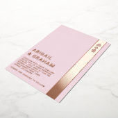 Eenvoudige uitnodiging tot Folie van Monogram brui (Gedraaid)