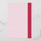 Eenvoudige uitnodiging tot Folie voor moderne wedd (Achterkant)