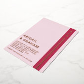 Eenvoudige uitnodiging tot Folie voor moderne wedd (Gedraaid)