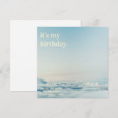 Eenvoudige uitnodiging tot geboorte (Voorkant / Achterkant)