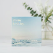 Eenvoudige uitnodiging tot geboorte (Staand voorkant)