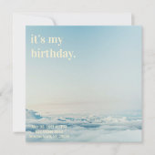 Eenvoudige uitnodiging tot geboorte (Voorkant)