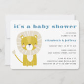 Eenvoudige uitnodiging tot het Baby shower van een (Voorkant)