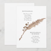 Eenvoudige uitnodiging tot het houden van een wedd (Voorkant / Achterkant)