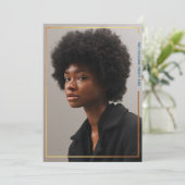 Eenvoudige uitnodiging tot het indienen van Afstud (Staand voorkant)