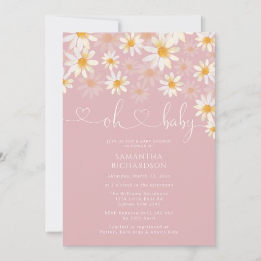 Eenvoudige uitnodiging tot het indienen van Baby s (Voorkant)