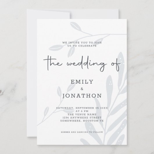 Eenvoudige uitnodiging tot het indienen van een bl (Voorkant)