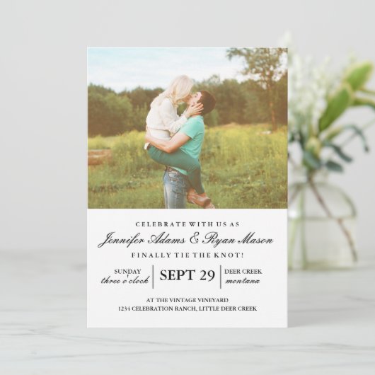 Eenvoudige uitnodiging tot het indienen van een fo (Staand voorkant)