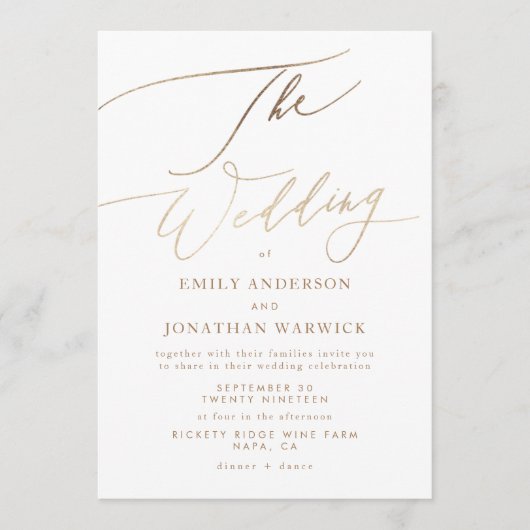 Eenvoudige uitnodiging tot het indienen van een go (Voorkant)