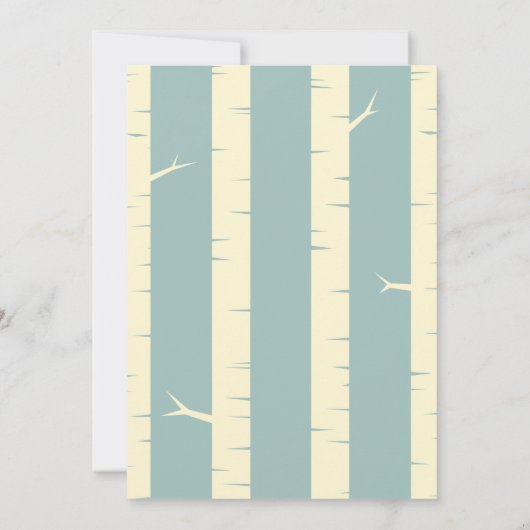 Eenvoudige uitnodiging tot het uitzenden van een e (Achterkant)