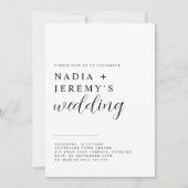 Eenvoudige uitnodiging tot het uitzenden van een z (Voorkant)