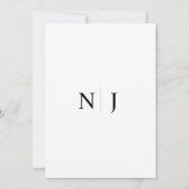 Eenvoudige uitnodiging tot het uitzenden van een z (Achterkant)