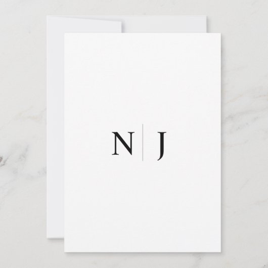 Eenvoudige uitnodiging tot het uitzenden van een z (Achterkant)