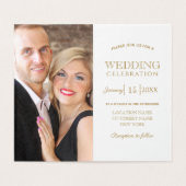 Eenvoudige uitnodiging tot het zenden van een zilv (Binnenkant ongevouwen)