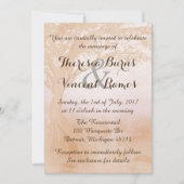 Eenvoudige uitnodiging tot huwelijk met bomen (Voorkant)