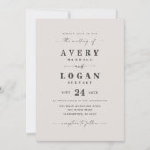 Eenvoudige uitnodiging tot weduwschap met foto (Voorkant)