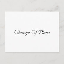 Eenvoudige uitnodiging uitstel trouwdag