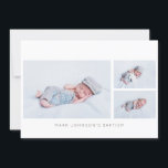 Eenvoudige uitnodiging van Baptism Party voor foto<br><div class="desc">Hier beschikbaar:
http://www.zazzle.com/selectpartysupplies</div>