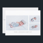 Eenvoudige uitnodiging van Baptism Party voor foto<br><div class="desc">Hier beschikbaar:
http://www.zazzle.com/selectpartysupplies</div>