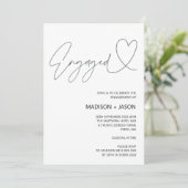 Eenvoudige uitnodiging van de Black and White Enga (Staand voorkant)