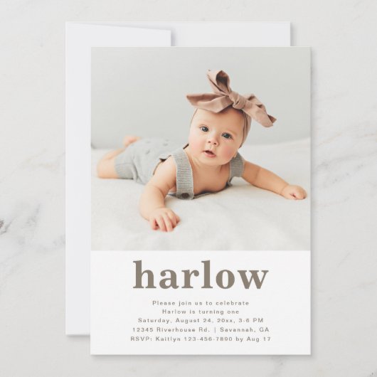 Eenvoudige uitnodiging van de Dag van de Foto | Fl (Voorkant)