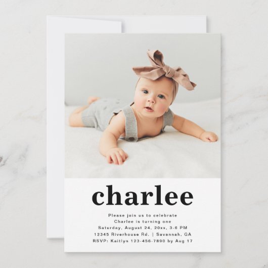 Eenvoudige uitnodiging van de Dag van de Foto | Fl (Voorkant)