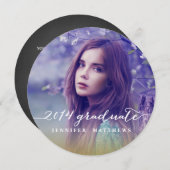 Eenvoudige uitnodiging van de GraduPartij van de G (Voorkant / Achterkant)