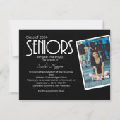 Eenvoudige uitnodiging van de GraduPartij van de H (Voorkant)