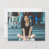 Eenvoudige uitnodiging van de GraduPartij van de H (Achterkant)