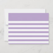 Eenvoudige uitnodiging van de lavender Birthday Pa (Achterkant)