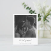 Eenvoudige uitnodiging van de Partij van de Inschr (Staand voorkant)