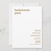 Eenvoudige uitnodiging van de Partij van het Moder (Voorkant)